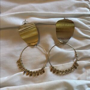 Elegant Gold Dangle Earrings